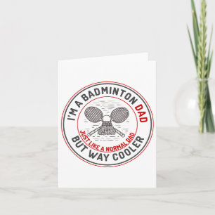 Carte Drôle Badminton Papa Chemise Hommes Badminton Joue