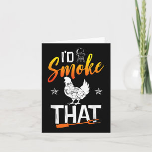 Carte Drôle Barbecue Poulet Graphique Femmes Hommes Vian