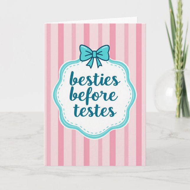 Carte drôle Besties Before Testes (Devant)