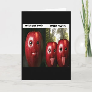 Carte Drôle Bête Ai Apple Génération Z Mème Brainrot Hum