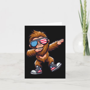 Carte Drôle Big Foot Sasquatch 4 juillet