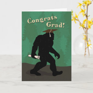Carte Drôle Bigfoot Graduation