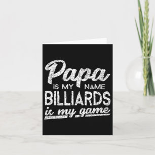 Carte Drôle Billiards Papa Cadeau