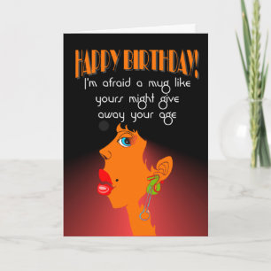 Carte drôle, blague d'anniversaire