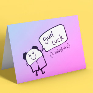 Carte Drôle Bonne chance