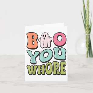 Carte Drôle Boo You Funny Super Halloween mignon Fantôme