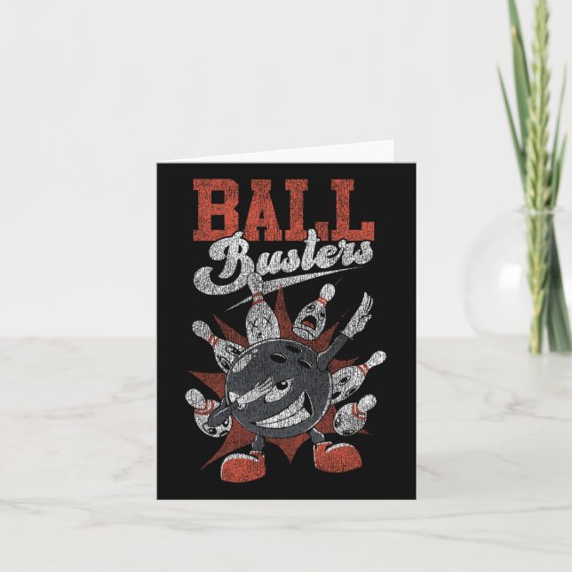 Carte Drôle Bowling Ll Busters (Devant)