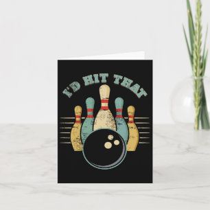 Carte Drôle Bowling Vintage Je frappais ce Drôle Tee
