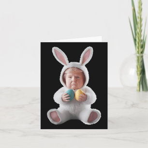 Carte Drôle Bunny Pâques Trump mème Joyeux jour de Pâque