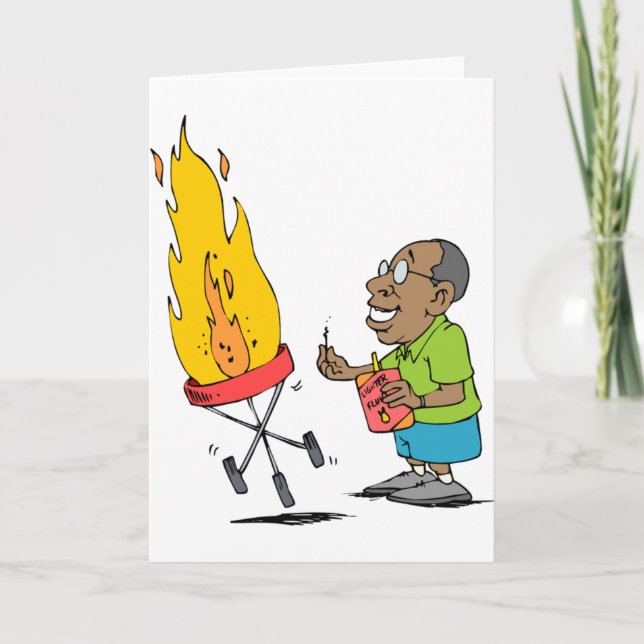 Carte Drôle cadeau Barbeque (Devant)