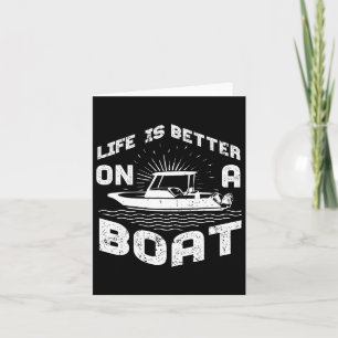 Carte Drôle cadeau de bateau Hommes Cool Propriétaire de