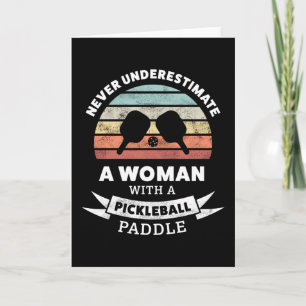 Carte Drôle cadeau Pickleball Paddle pour grand-mère