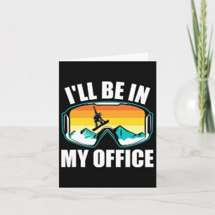 Carte Drôle cadeau Snowboard pour Snowboarder Winter Spo
