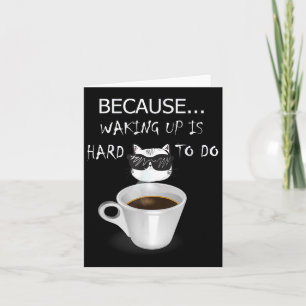 Carte Drôle Cadeaux au Café Amant Graphique Kitten &