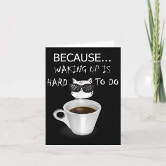 Carte Drôle Cadeaux au Café Amant Graphique Kitten &