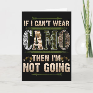Carte Drole Camouflage Chasseurs Buck Cerf Campagne Redn
