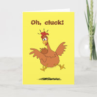 Drôle Caricature de poulet pour Anniversaire