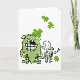 Carte Drôle Cartoon Créations Saint Paddys Day Salutatio