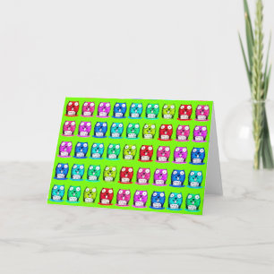 Carte drôle castor tient heureux message d'anniversaire 