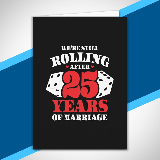 Carte Drôle Célébration de 25 ans de Mariage pour les Co (Créateur téléchargé)