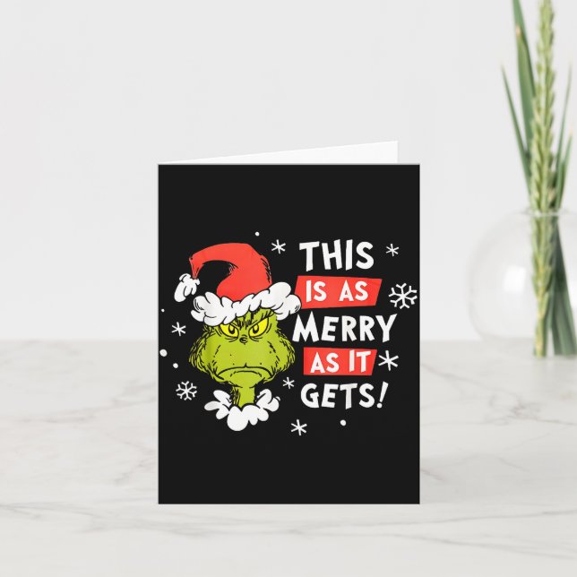 Carte Drôle C'est aussi joyeux que Noël obtient, Sarca (Devant)