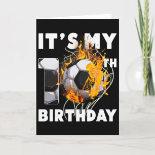 Carte Drôle C'est Mon 10e Anniversaire 10 Ans Football P