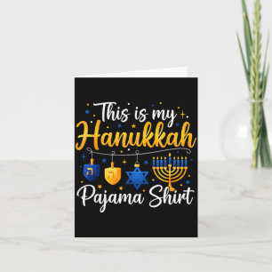 Carte Drôle C'est Mon Pajamakah Hanukkah Déguisement Cha