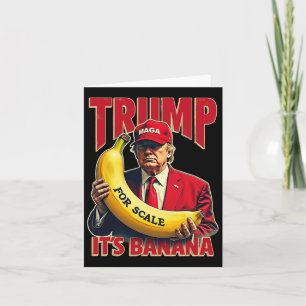 Carte Drôle C'est une banane pour les balances Trump 1