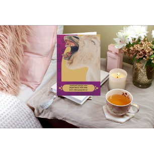 Carte Drôle Cheval Grinning Avec De Mauvais Dents Se Bie