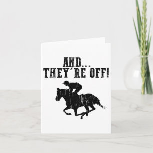 Carte Drôle Cheval Racing Cadeau Pour Hommes Femme Jocke
