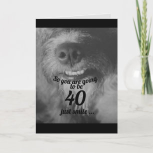Carte drôle chien humour d'âge