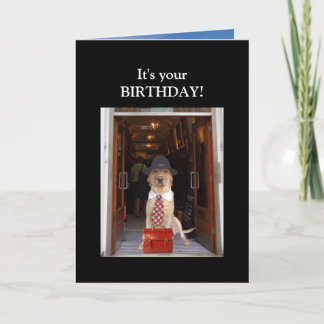 Carte Drôle Chien/Lab Homme Anniversaire
