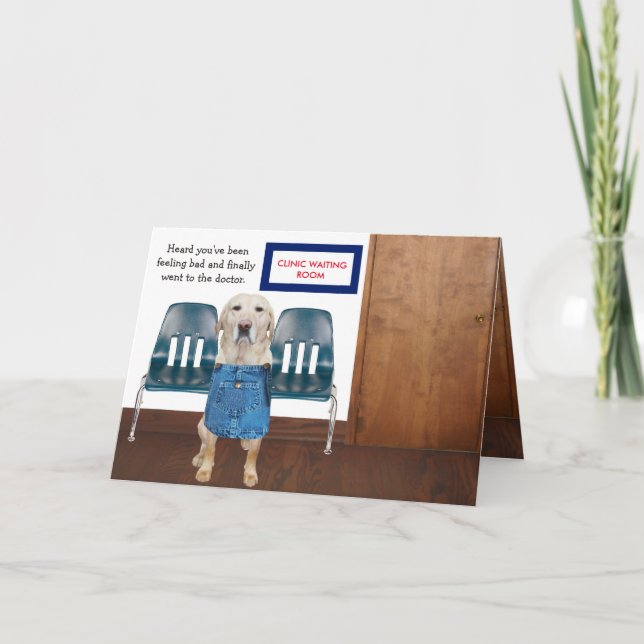 Carte Drôle Chien/Lab Se Bien (Devant)