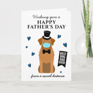 Carte Drôle Chien Papa Golden Retriever Happy Fête des p