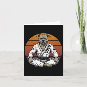 Carte Drôle Chien Vintage Brésilien Jiu Jitsu Retro Grap