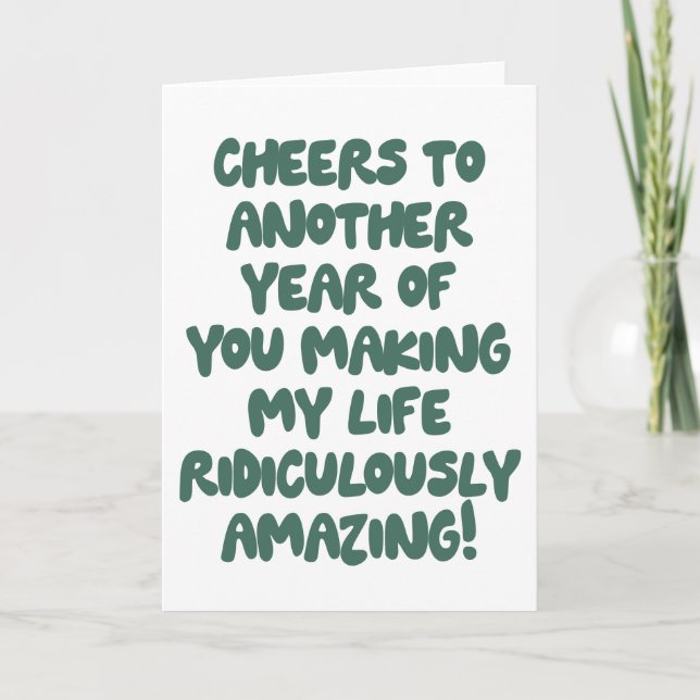 Carte Drôle Citation Femme Mari Amour Romantique Dire (Devant)