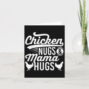 Carte Drôle Citation Graphique Poulet Nugs Et Mama Hugs