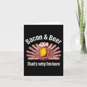 Carte Drôle Con And Beer C'est pourquoi je suis ici Bbq