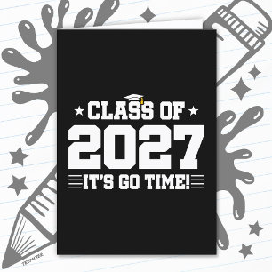 Carte Drôle Cool Graduation C'est L'heure Terminale Prom