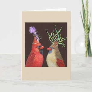 Carte drôle couple cardinal