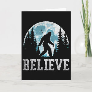 Carte Drôle Croire En Bigfoot Sasquatch Cadeaux Pères D
