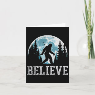 Carte Drôle Croyant Au Bigfoot Sasquatch Cadeaux Pères D