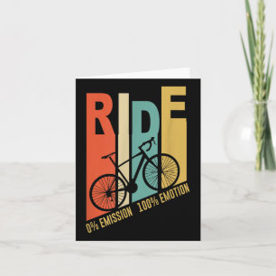 Carte Drôle Cycliste Vélos Cadeau Protection De l'enviro
