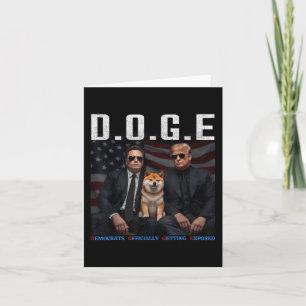 Carte Drôle D.o.g.e Démocrates Doge Officiellement Se Dé