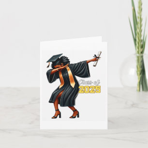 Carte Drôle Dabbing Graduation Cl De 2025 Femmes Gir