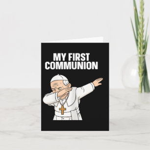 Carte Drôle Dabbing Pape Mon premier cadeau de communion