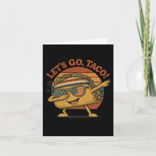 Carte Drôle Dabbing Taco Allons-y Taco 4 juillet Hommes