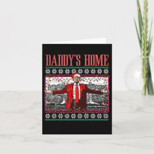 Carte Drôle Daddy Accueil Trump laide Sweater de Noël Xm