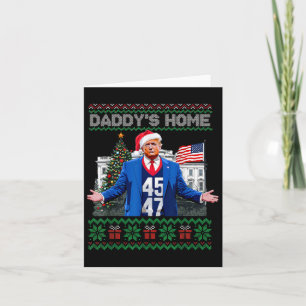 Carte Drôle Daddy's Home Trump laide pull de Noël Xm