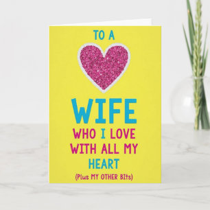 Carte drôle d'amour pour femme